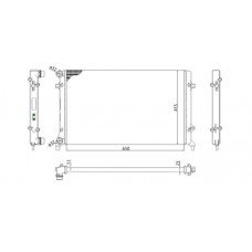 Ψυγείο Νερού VW GOLF 2004 - 2008 ( Mk5 ) MAGNETI MARELLI 350213853003