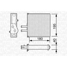 Ψυγείο Καλοριφέρ FIAT PUNTO 1994 - 1999 ( 176 ) MAGNETI MARELLI 350218057000