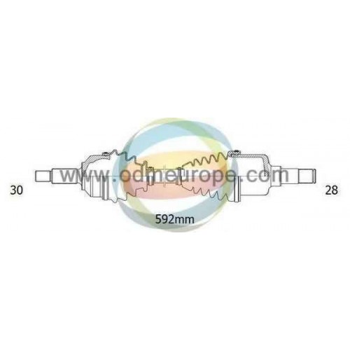 Ημιαξόνιο Με ABS MITSUBISHI L200 2006 - 2009 ( KAOT ) Εμπρός Αριστερά 14.01.5511.06.L