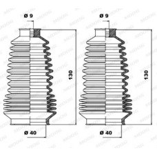 Φισούνα/Στεγανοποίηση FIAT CINQUECENTO 1992 - 1998 ( 170 ) MOOG K150046