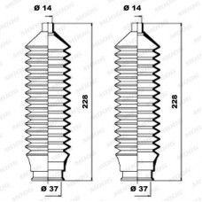 Φισούνα/Στεγανοποίηση FORD ESCORT 1986 - 1990 MK4 MOOG K150085