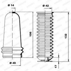 Φισούνα/Στεγανοποίηση PEUGEOT 106 1992 - 1995 MOOG K150123