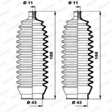 Φισούνα/Στεγανοποίηση MITSUBISHI CARISMA 1996 - 1999 ( DA ) MOOG K150160