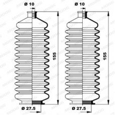 Φισούνα/Στεγανοποίηση RENAULT CLIO 1990 - 1994 MOOG K150114