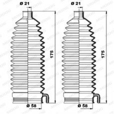 Φισούνα/Στεγανοποίηση PEUGEOT 607 1999 - 2004 MOOG K150225