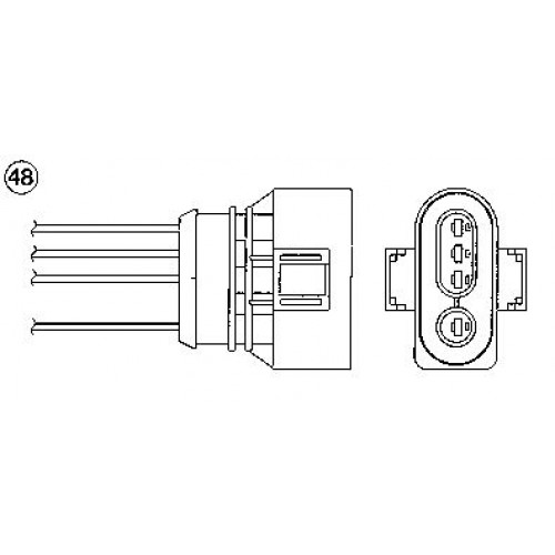 Αισθητήρες Λ (λάμδα) VW GOLF 1992 - 1998 ( Mk3 ) NGK 90698