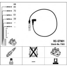 Μπουζοκαλώδιο / Εξαρτήματα Σύνδεσης VW LUPO 1998 - 2005 ( 6X1 - 6E1 ) NGK 7303
