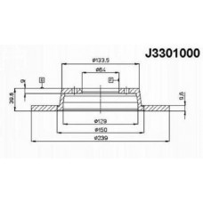 Δισκόπλακες NIPPARTS J3301000