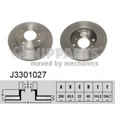 Δισκόπλακες NIPPARTS J3301027