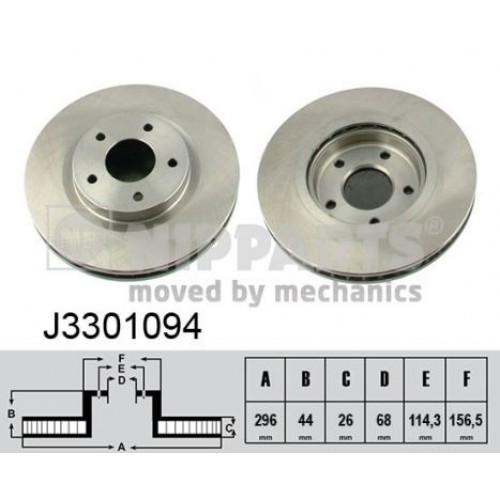 Δισκόπλακες NISSAN MURANO 2008 - 2011 ( Z51 ) NIPPARTS J3301094 Δισκόπλακες NISSAN MURANO 2008 - 2011 ( Z51 ) NIPPARTS J3301094