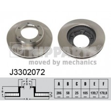 Δισκόπλακες NIPPARTS J3302072