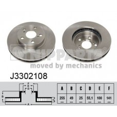 Δισκόπλακες TOYOTA CELICA 1996 - 1999 ( T200 ) NIPPARTS J3302108