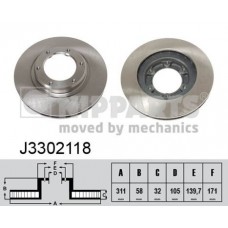 Δισκόπλακες NIPPARTS J3302118