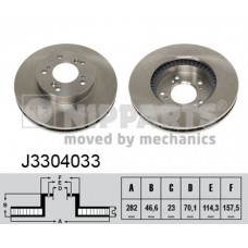 Δισκόπλακες HONDA CRV 1996 - 1998 ( RD ) NIPPARTS J3304033