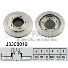 Δισκόπλακες SUZUKI GRAND VITARA 1999 - 2001 ( SQ ) NIPPARTS 0