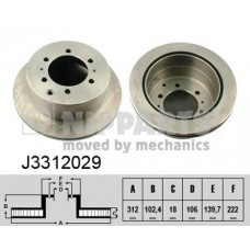 Δισκόπλακες NIPPARTS J3312029