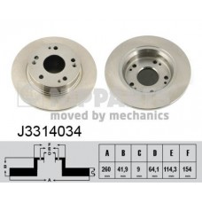 Δισκόπλακες HONDA CIVIC 2006 - 2009 ( FD / K / N ) NIPPARTS J3314034