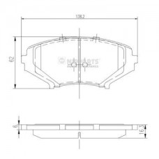 Τακάκια Σετ MAZDA RX8 2003 - 2008 ( SE17 ) NIPPARTS J3603066