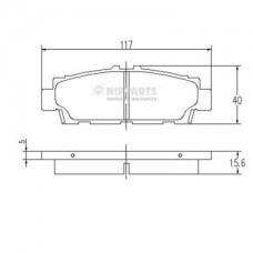 Τακάκια Σετ NIPPARTS J3612012