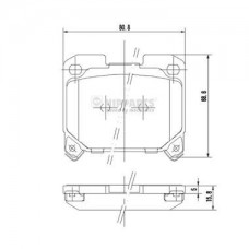 Τακάκια Σετ NIPPARTS J3612015