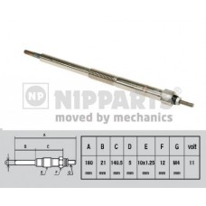 Προθερμαντήρας NISSAN ALMERA 2000 - 2002 ( N16 ) NIPPARTS J5711026