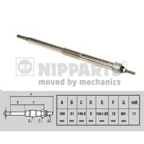 Προθερμαντήρας NISSAN ALMERA 2000 - 2002 ( N16 ) NIPPARTS J5711026 Προθερμαντήρας NISSAN ALMERA 2000 - 2002 ( N16 ) NIPPARTS J5711026