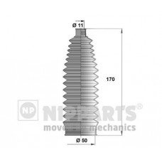 Φισούνα/Στεγανοποίηση TOYOTA YARIS 2003 - 2006 ( XP10 ) NIPPARTS J2842016