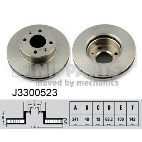Δισκόπλακες HYUNDAI GETZ 2002 - 2005 ( TB ) NIPPARTS J3300523