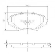 Τακάκια Σετ MAZDA RX8 2003 - 2008 ( SE17 ) NIPPARTS J3603066