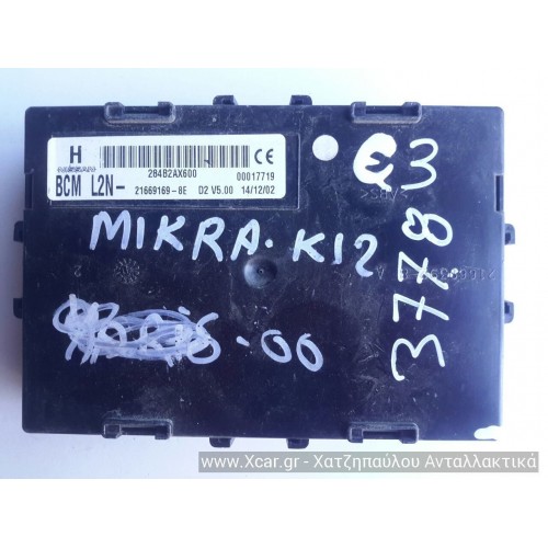 Μονάδα Άνεσης NISSAN MICRA 2003 - 2005 ( K12 ) 284B2AX600 Μονάδα Άνεσης NISSAN MICRA 2003 - 2005 ( K12 ) 284B2AX600