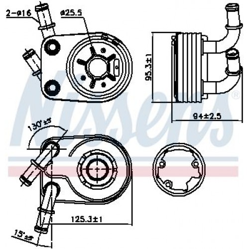 Ψυγείο Λαδιού FIAT BRAVO 2007 - 2011 NISSENS 90794