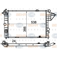 Ψυγείο νερού/εξαρτήματα OPEL VECTRA 1989 - 1992 ( A ) 8MK 376 715-731