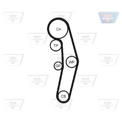 Οδοντωτός ιμάντας HYUNDAI GETZ 2002 - 2005 ( TB ) OPTIBELT ZRK 1338 Οδοντωτός ιμάντας HYUNDAI GETZ 2002 - 2005 ( TB ) OPTIBELT ZRK 1338