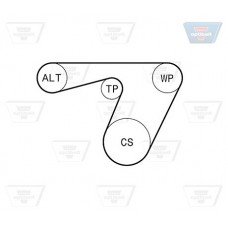 Σετ ιμάντων poly-V SUZUKI SWIFT 2006 - 2008 ( RS ) OPTIBELT 6 PK 1180KT1