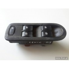 Χειριστήρια Παραθύρων-Διακόπτες RENAULT SCENIC 2003 - 2006 ( JM ) Εμπρός Αριστερά 025330