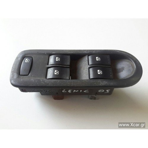 Χειριστήρια Παραθύρων-Διακόπτες RENAULT SCENIC 2003 - 2006 ( JM ) Εμπρός Αριστερά 025330