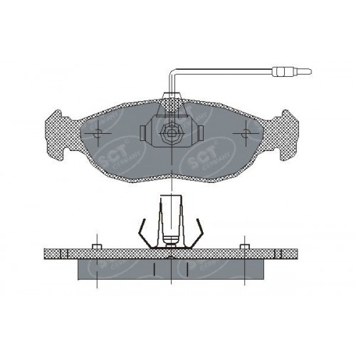 Τακάκια Σετ PEUGEOT 106 1996 - 2003 SCT Germany SP 214 PR