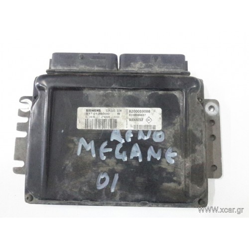 Εγκέφαλος Κινητήρα Κλειδωμένο RENAULT MEGANE 1999 - 2002 SIEMENS S110138000C