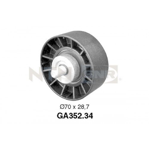 Τροχαλία παρέκκλισης & ενδιάμεσος τροχός FORD ESCORT 1990 - 1992 MK5 SNR GA352.34