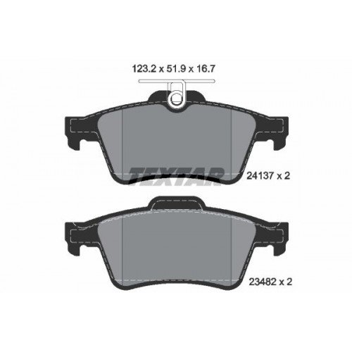 Τακάκια Σετ MAZDA 3 2004 - 2006 ( BK ) TEXTAR 2413701 Τακάκια Σετ MAZDA 3 2004 - 2006 ( BK ) TEXTAR 2413701