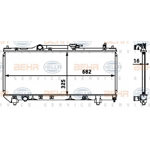 Σύστημα ψύξης TOYOTA AVENSIS 2000 - 2003 ( T220 ) 8MK 376 718-461