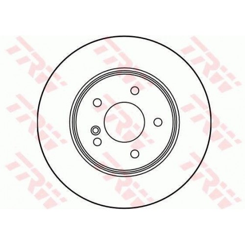 Δισκόπλακες MERCEDES C CLASS 2000 - 2003 ( W203 ) TRW DF2813