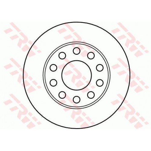 Δισκόπλακες AUDI A4 2005 - 2008 ( 8E )( 8H ) TRW DF4186