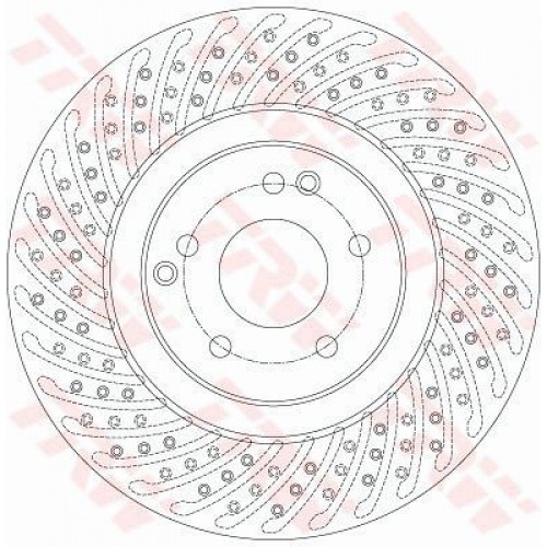 Δισκόπλακες MERCEDES C CLASS 2000 - 2003 ( W203 ) TRW DF6153S