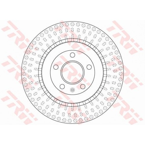Δισκόπλακες AUDI A4 2008 - 2011 ( 8K ) TRW DF6175S