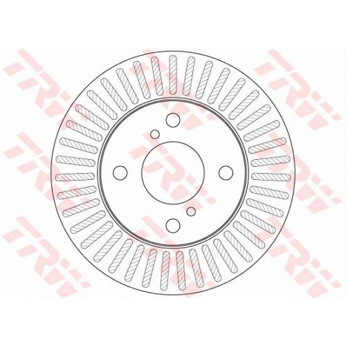 Δισκόπλακες NISSAN PIXO 2009 - ( UA0 ) TRW DF6214