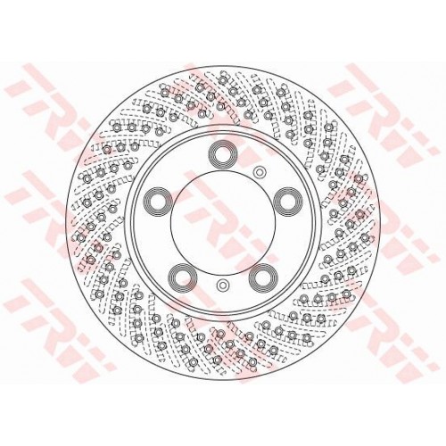 Δισκόπλακες PORSCHE BOXSTER 2005 - 2009 ( 987 ) TRW DF6483S