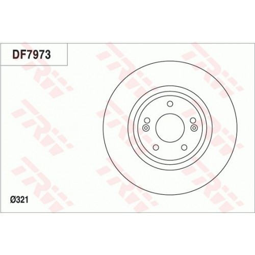 Δισκόπλακες HYUNDAI SANTA FE 2007 - 2010 ( CM ) TRW DF7973 Δισκόπλακες HYUNDAI SANTA FE 2007 - 2010 ( CM ) TRW DF7973