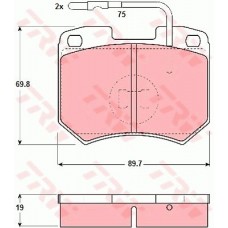 Τακάκια Σετ TRW GDB256