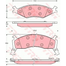 Τακάκια Σετ KIA SHUMA 1998 - 2001 ( FB ) TRW GDB3123